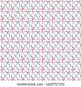 Seamless vector pattern in geometric ornamental style