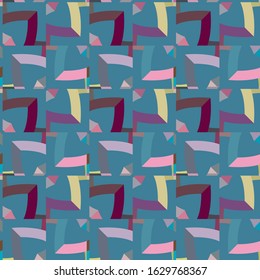 Seamless vector pattern in geometric ornamental style