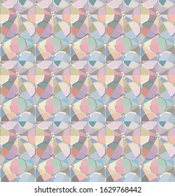 Seamless vector pattern in geometric ornamental style