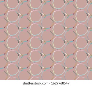 Seamless vector pattern in geometric ornamental style