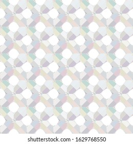 Seamless vector pattern in geometric ornamental style