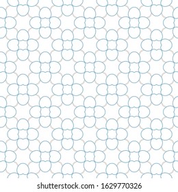 Seamless vector pattern in geometric ornamental style