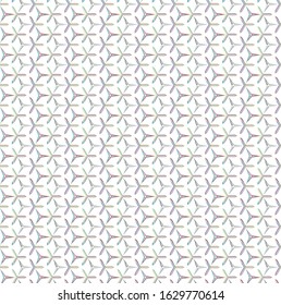 Seamless vector pattern in geometric ornamental style