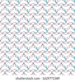 Seamless vector pattern in geometric ornamental style