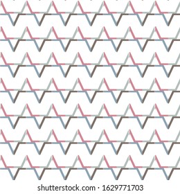 Seamless vector pattern in geometric ornamental style