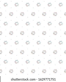 Seamless vector pattern in geometric ornamental style