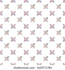 Seamless vector pattern in geometric ornamental style