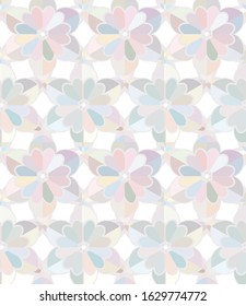 Seamless vector pattern in geometric ornamental style