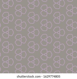 Seamless vector pattern in geometric ornamental style