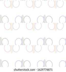 Seamless vector pattern in geometric ornamental style