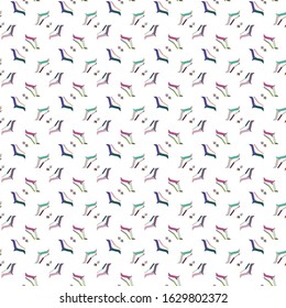 Seamless vector pattern in geometric ornamental style