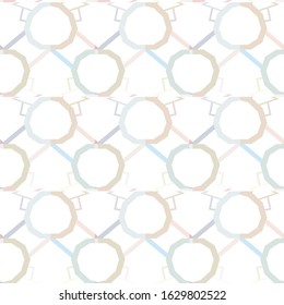 Seamless vector pattern in geometric ornamental style