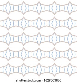 Seamless vector pattern in geometric ornamental style