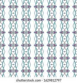 Seamless vector pattern in geometric ornamental style