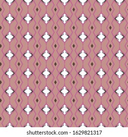 Seamless vector pattern in geometric ornamental style
