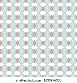 Seamless vector pattern in geometric ornamental style
