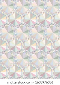 Seamless vector pattern in geometric ornamental style