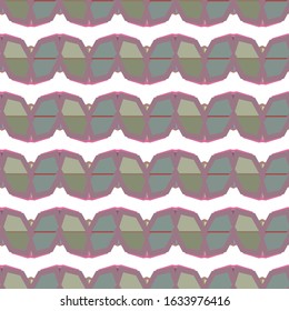Seamless vector pattern in geometric ornamental style