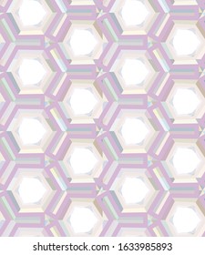 Seamless vector pattern in geometric ornamental style