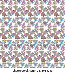 Seamless vector pattern in geometric ornamental style