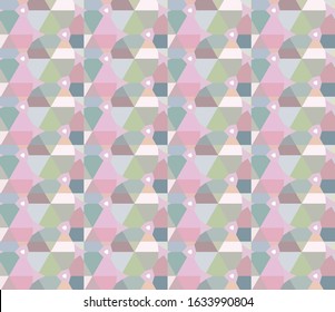 Seamless vector pattern in geometric ornamental style