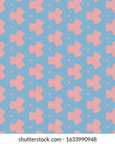 Seamless vector pattern in geometric ornamental style