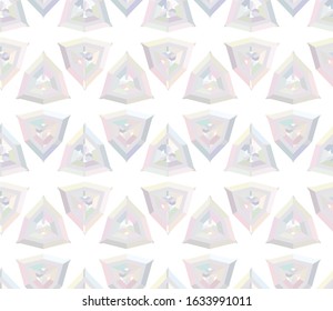 Seamless vector pattern in geometric ornamental style