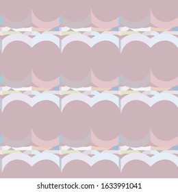 Seamless vector pattern in geometric ornamental style