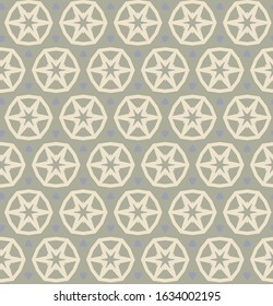 Seamless vector pattern in geometric ornamental style