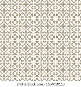 Seamless vector pattern in geometric ornamental style