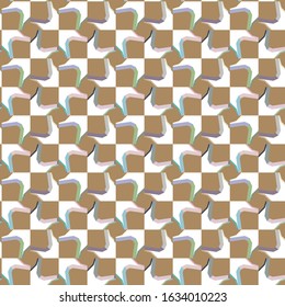 Seamless vector pattern in geometric ornamental style