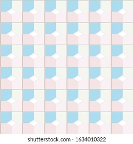 Seamless vector pattern in geometric ornamental style