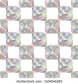 Seamless vector pattern in geometric ornamental style