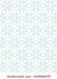 Seamless vector pattern in geometric ornamental style