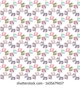 Seamless vector pattern in geometric ornamental style