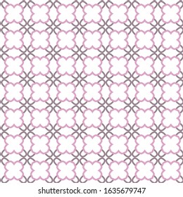 Seamless vector pattern in geometric ornamental style