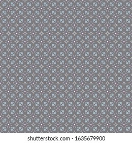 Seamless vector pattern in geometric ornamental style