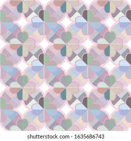 Seamless vector pattern in geometric ornamental style