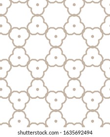 Seamless vector pattern in geometric ornamental style