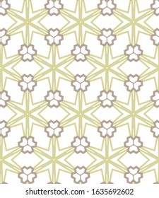 Seamless vector pattern in geometric ornamental style