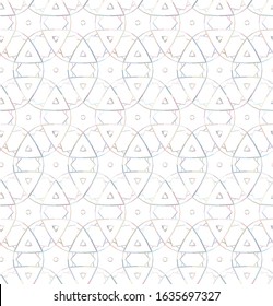 Seamless vector pattern in geometric ornamental style