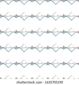 Seamless vector pattern in geometric ornamental style