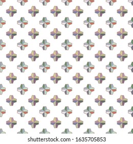 Seamless vector pattern in geometric ornamental style