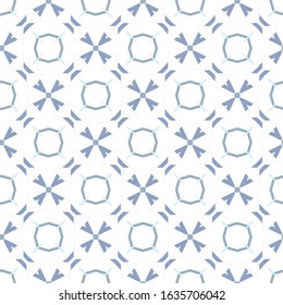 Seamless vector pattern in geometric ornamental style