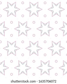 Seamless vector pattern in geometric ornamental style