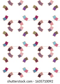 Seamless vector pattern in geometric ornamental style