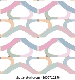 Seamless vector pattern in geometric ornamental style