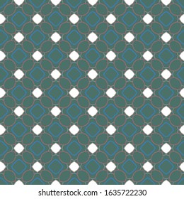 Seamless vector pattern in geometric ornamental style