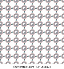 Seamless vector pattern in geometric ornamental style