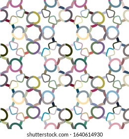 Seamless vector pattern in geometric ornamental style